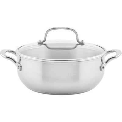 KitchenAid 3-Ply Base Stainless Steel Casserole with Lid (4-Quart) 71011 IMAGE 1