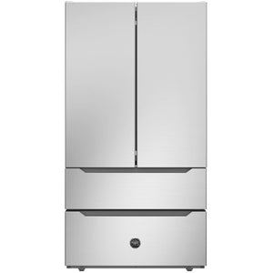 Bertazzoni 36-inch, 22.5 cu. ft. Freestanding French 4-Door Refrigerator with Automatic Ice Maker REF36FDFIXNB IMAGE 1