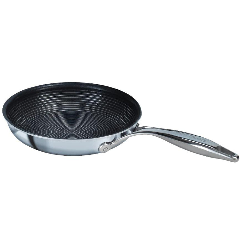 Meyer Circulon Clad Stainless Steel Frying Pan with Hybrid SteelShield and Nonstick Technology, 10-Inch 30034 IMAGE 2