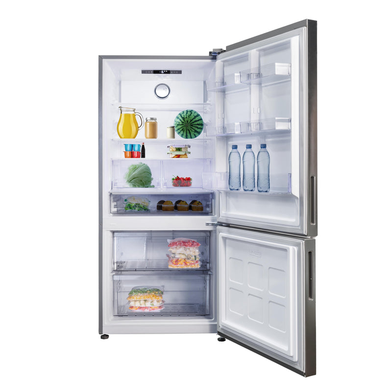 Blomberg 30-inch, 16.1 cu. ft. Counter Depth Bottom Freezer Refrigerator with Frost Free Cooling BRFB21612SS IMAGE 2