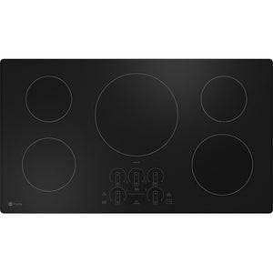 GE Profile 36-inch Built-in Induction Cooktop with Wi-Fi PHP7036DTBB IMAGE 1