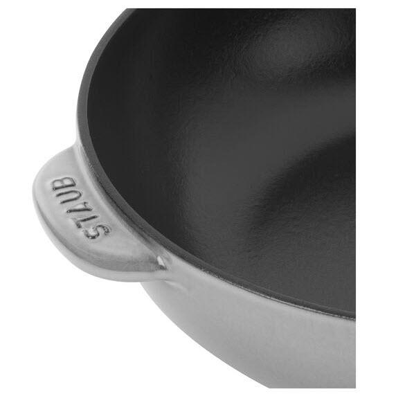 Staub 26CM CAST IRON DAILY PAN WITH GLASS LID 1010645 IMAGE 5