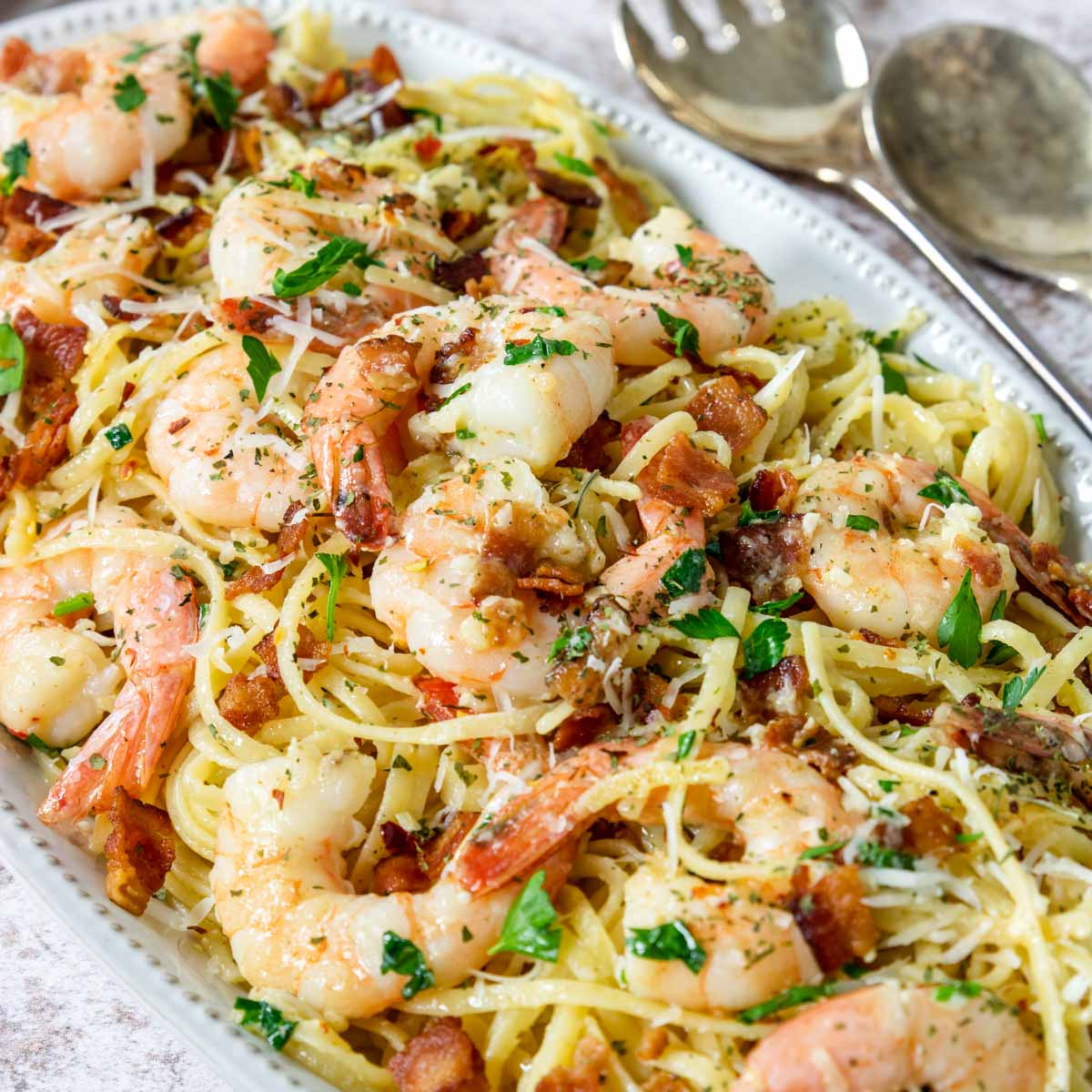 Shrimp Carbonara Pasta with Chef D & Philips Pasta Maker