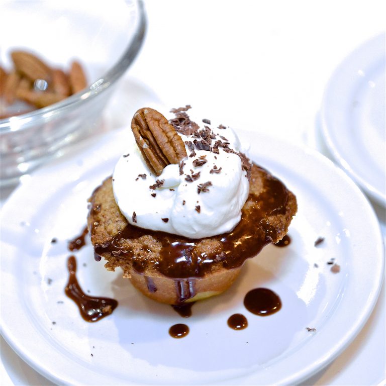 KitchenAid Recipe:  Apple Pecan Tart with Chocolate Caramel Sauce