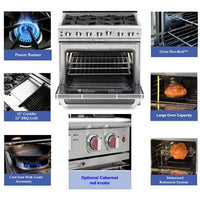 Capital 36-inch Freestanding Gas Range CGSR366-N IMAGE 2