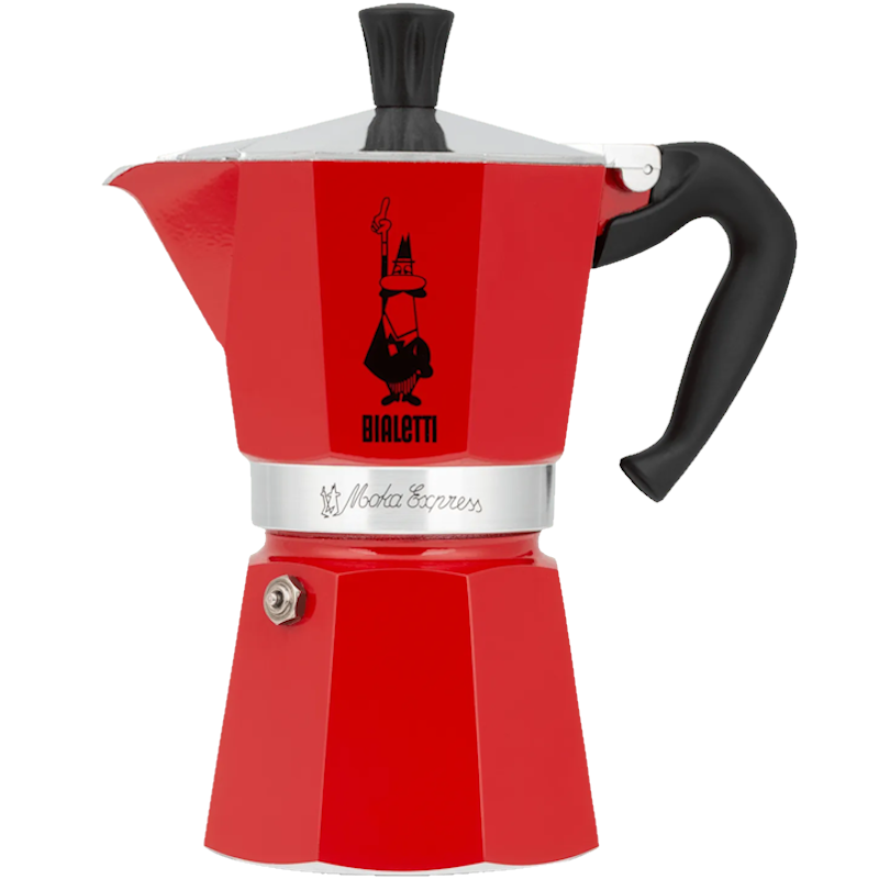 Bialetti Moka Express Red - 6 Cup 18395