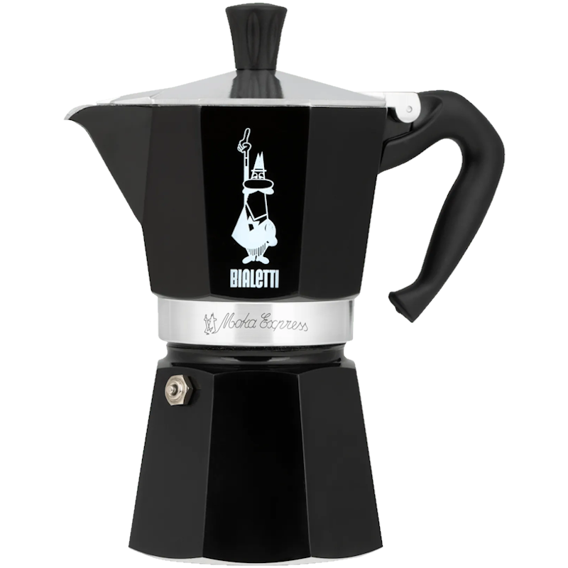 Bialetti Moka Express Black - 6 Cup 18418