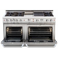 Capital 60-inch Freestanding Gas Range CGSR604BB2-N IMAGE 1