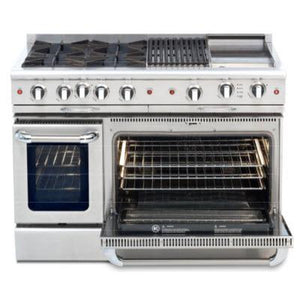 Capital 48-inch Freestanding Gas Range CGSR484B2-L IMAGE 1