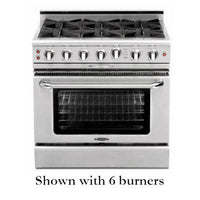Capital 36-inch Freestanding Gas Range CGSR362B2-L IMAGE 1