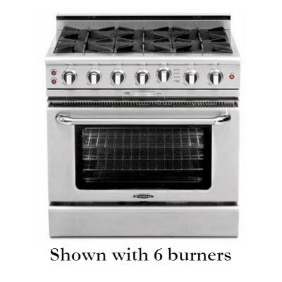 Capital 36-inch Freestanding Gas Range CGSR362B2-L IMAGE 1