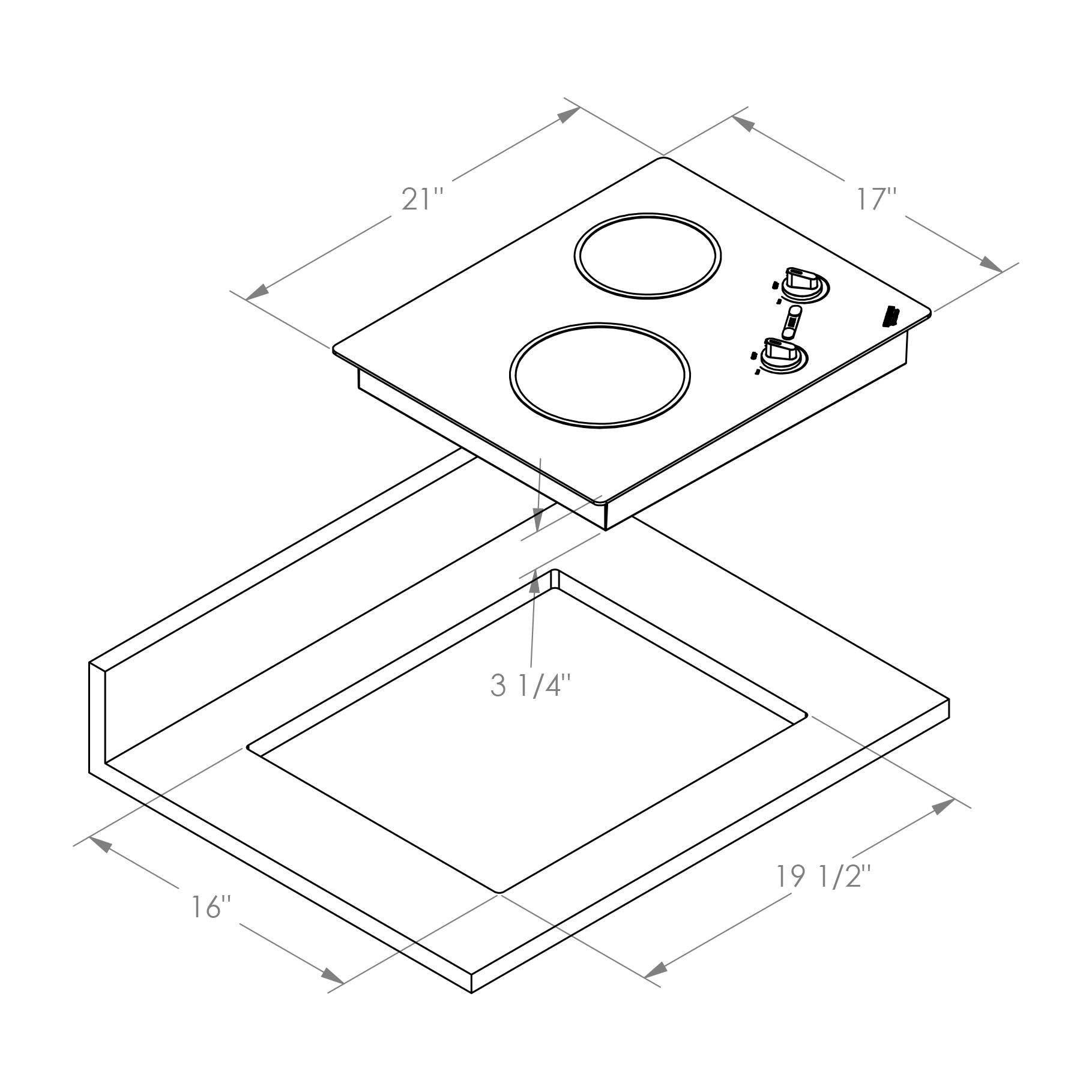 Kenyon 21-inch Built-in Electric Cooktop B49512 IMAGE 3