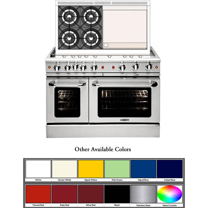 Capital 48-inch Freestanding Gas Range MCOR484GG-L IMAGE 4