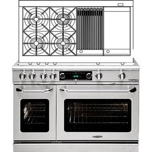 Capital 48-inch Freestanding Dual-Fuel Range CSB484BG-N IMAGE 1