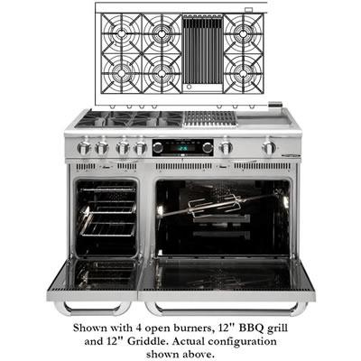 Capital 48-inch Freestanding Dual-Fuel Range COB484B2-N IMAGE 1