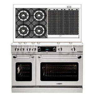 Capital 48-inch Freestanding Dual-Fuel Range COB484BB-N IMAGE 1
