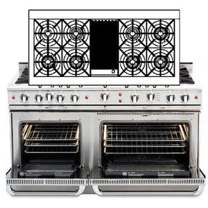 Capital 48-inch Freestanding Gas Range CGSR604B4-N IMAGE 1