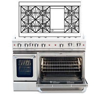 Capital 48-inch Freestanding Gas Range CGSR484G2-L IMAGE 1