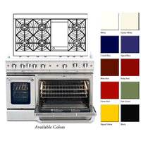 Capital 48-inch Freestanding Gas Range CGSR484G2-L IMAGE 2