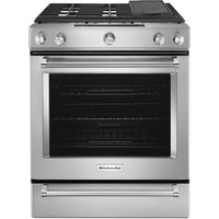 KitchenAid 30-inch Slide-In Gas Range KSGB900ESS IMAGE 2