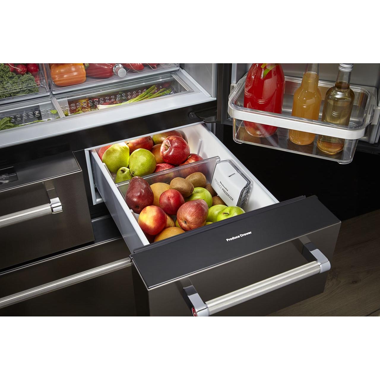 KitchenAid 36-inch, 25.8 cu. ft. French 5-Door Refrigerator with Ice and Water KRMF706EBS IMAGE 5