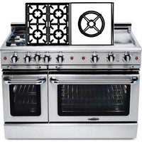 Capital 48-inch Freestanding Gas Range GSCR484W-N IMAGE 1