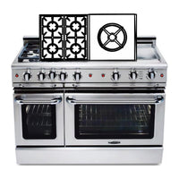 Capital 48-inch Freestanding Gas Range GSCR484W-N IMAGE 4