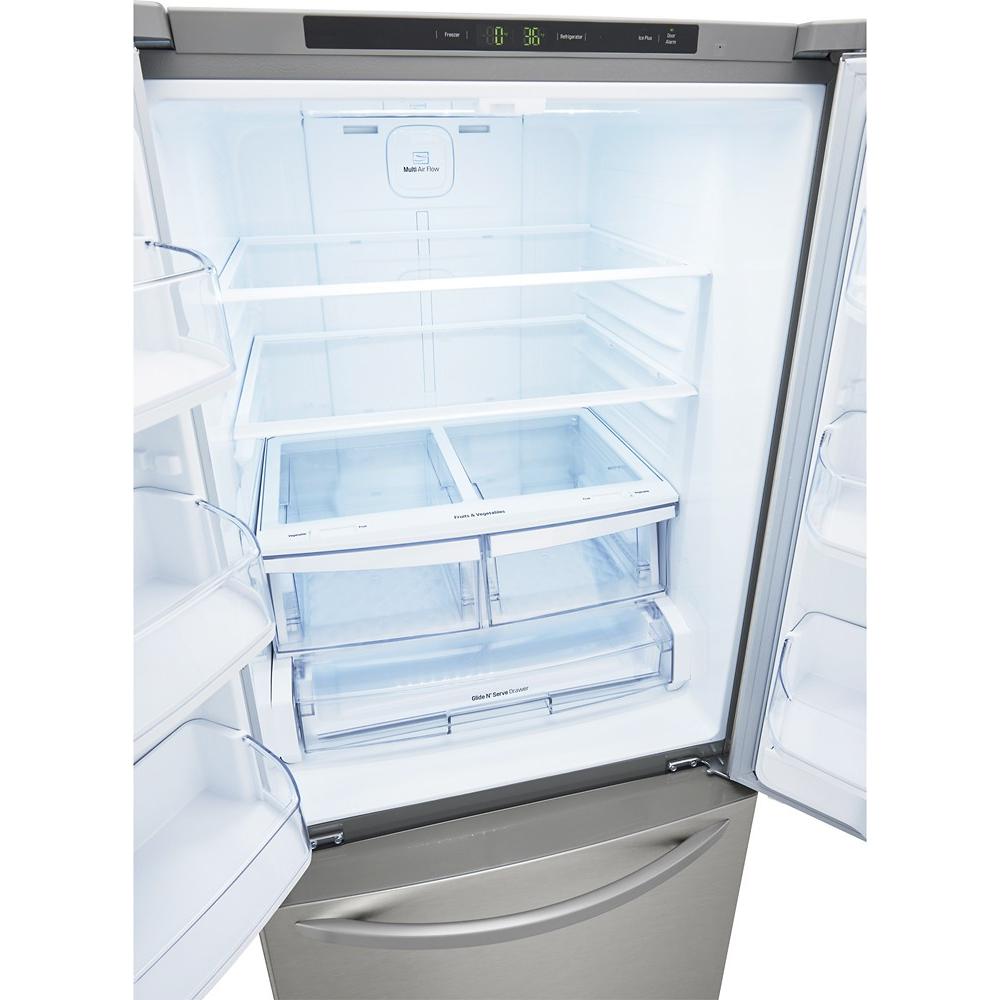 LG 30-inch, 21 cu.ft. Freestanding French 3-Door Refrigerator with Smart Cooling® System LFCS22520S IMAGE 3