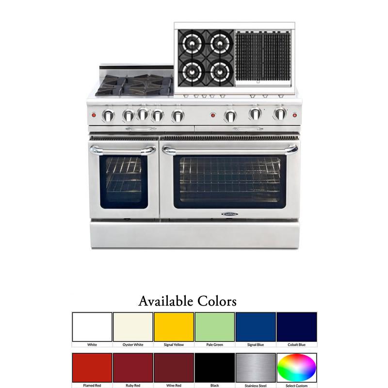 Capital 48-inch Freestanding Gas Range CGSR484BB-L IMAGE 2