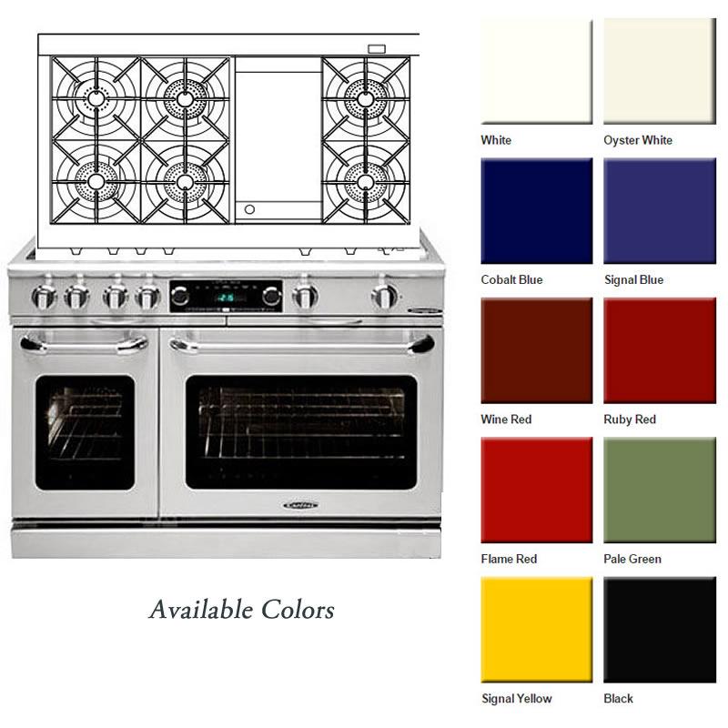Capital 48-inch Freestanding Dual-Fuel Range COB484G2-N IMAGE 6