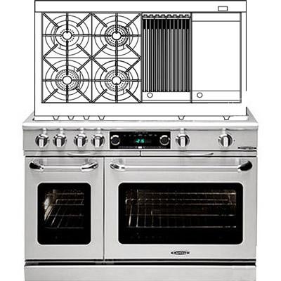 Capital 48-inch Freestanding Dual-Fuel Range COB484BG-N IMAGE 1