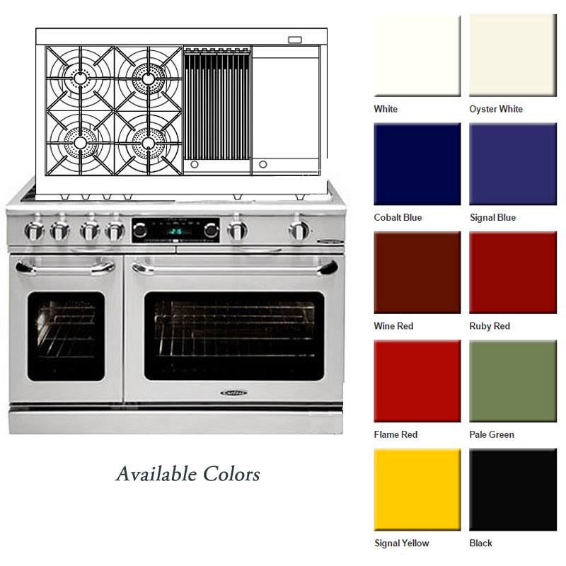 Capital 48-inch Freestanding Dual-Fuel Range COB484BG-N IMAGE 7