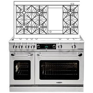 Capital 48-inch Freestanding Dual-Fuel Range COB484G2-L IMAGE 1