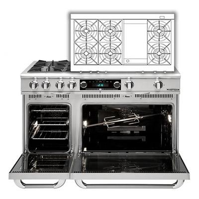 Capital 48-inch Freestanding Dual-Fuel Range COB484G2-L IMAGE 2