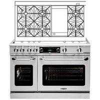 Capital 48-inch Freestanding Dual-Fuel Range CSB484G2-L IMAGE 1