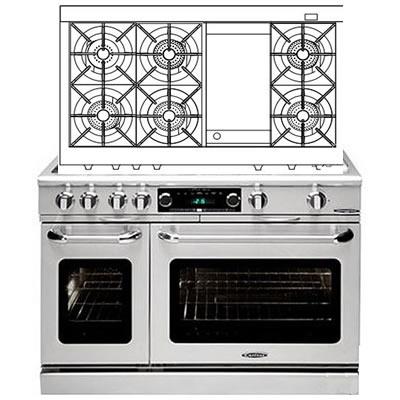 Capital 48-inch Freestanding Dual-Fuel Range CSB484G2-N IMAGE 1