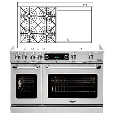 Capital 48-inch Freestanding Dual-Fuel Range CSB484GG-L IMAGE 1