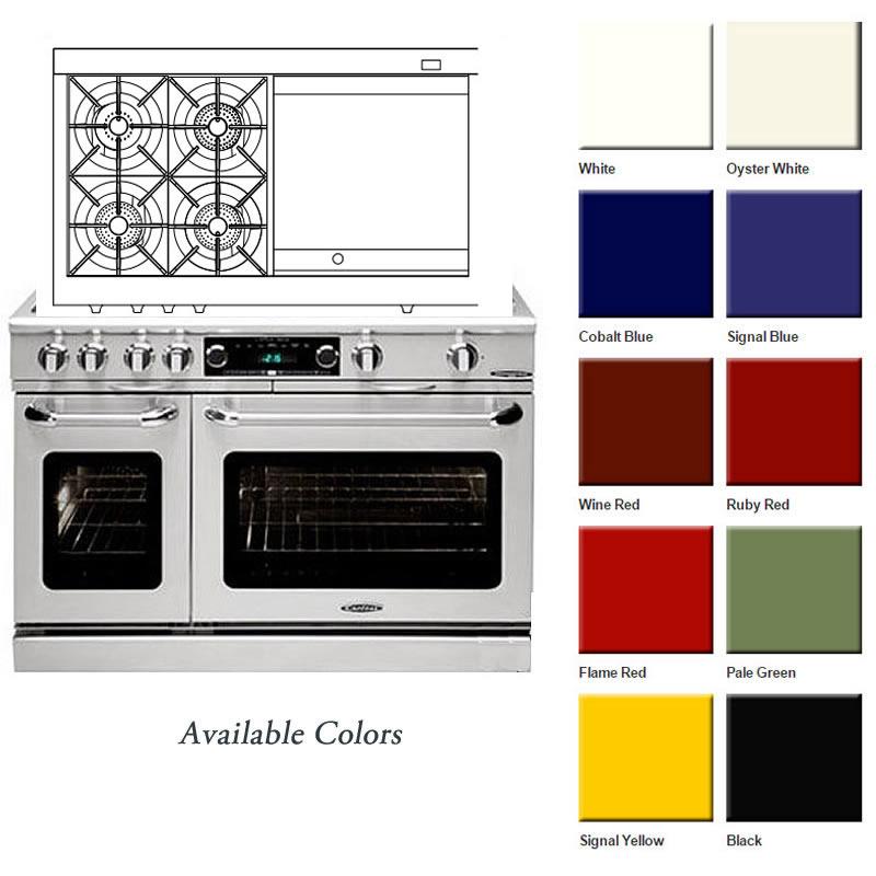 Capital 48-inch Freestanding Dual-Fuel Range CSB484GG-N IMAGE 5