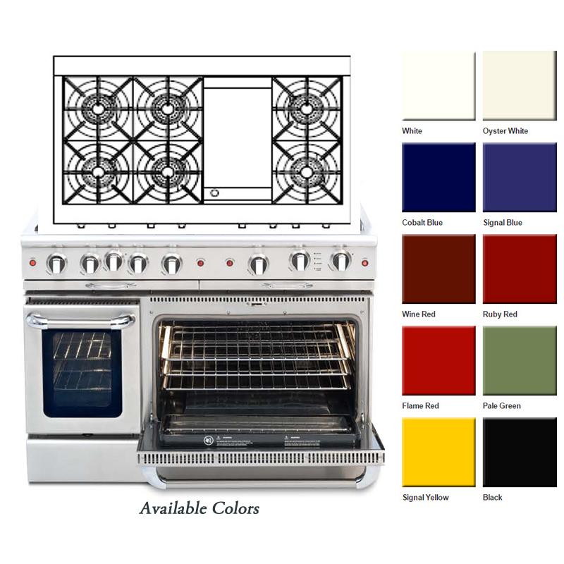 Capital 48-inch Freestanding Gas Range CGSR484G2-N IMAGE 2