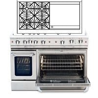 Capital 48-inch Freestanding Gas Range CGSR484GG-N IMAGE 1