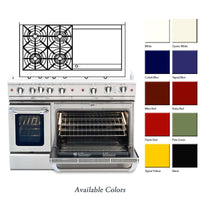 Capital 48-inch Freestanding Gas Range CGSR484GG-N IMAGE 2