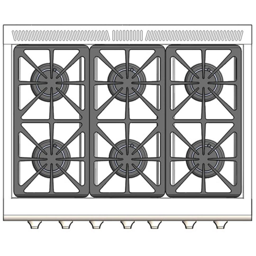 Capital 36-inch Freestanding Gas Range with Convection Technology MCR366-L IMAGE 3