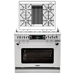Capital 36-inch Freestanding Dual-Fuel Range CSB362B2-L IMAGE 1