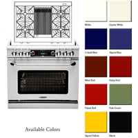 Capital 36-inch Freestanding Dual-Fuel Range CSB362B2-N IMAGE 2