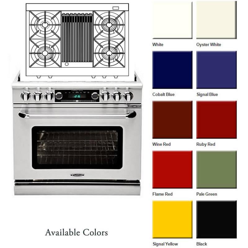 Capital 36-inch Freestanding Dual-Fuel Range CSB362B2-N IMAGE 2