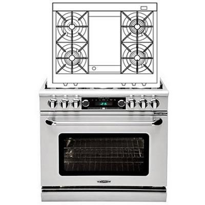 Capital 36-inch Freestanding Dual-Fuel Range COB362G2-N IMAGE 1