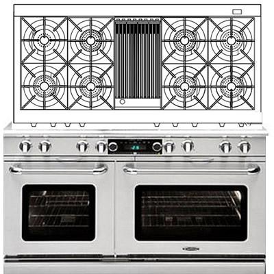 Capital 60-inch Freestanding Dual-Fuel Range COB604B4-N IMAGE 1
