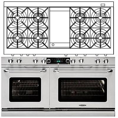 Capital 60-inch Freestanding Dual-Fuel Range COB604G4-L IMAGE 1