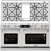 Capital 60-inch Freestanding Dual-Fuel Range COB604G4-L IMAGE 1