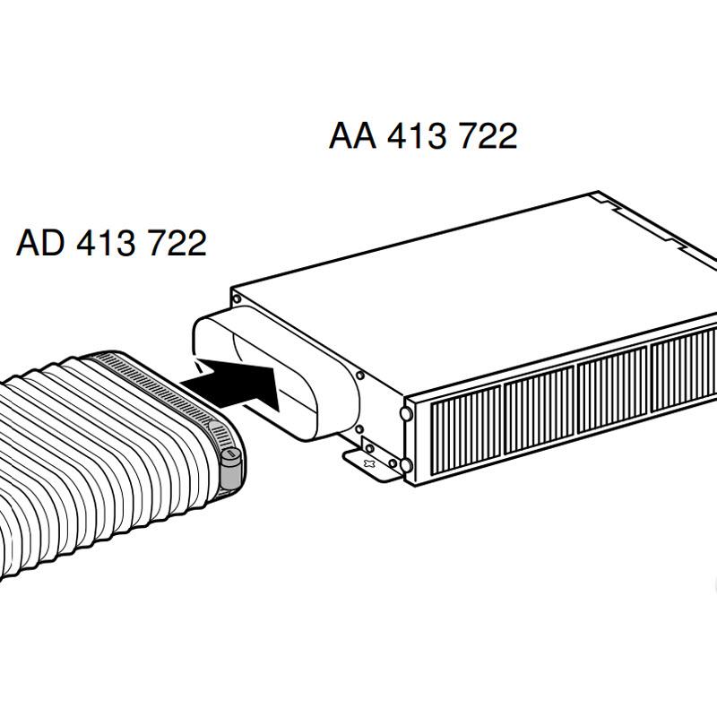 Gaggenau Oval Flex Duct AD413722 IMAGE 1